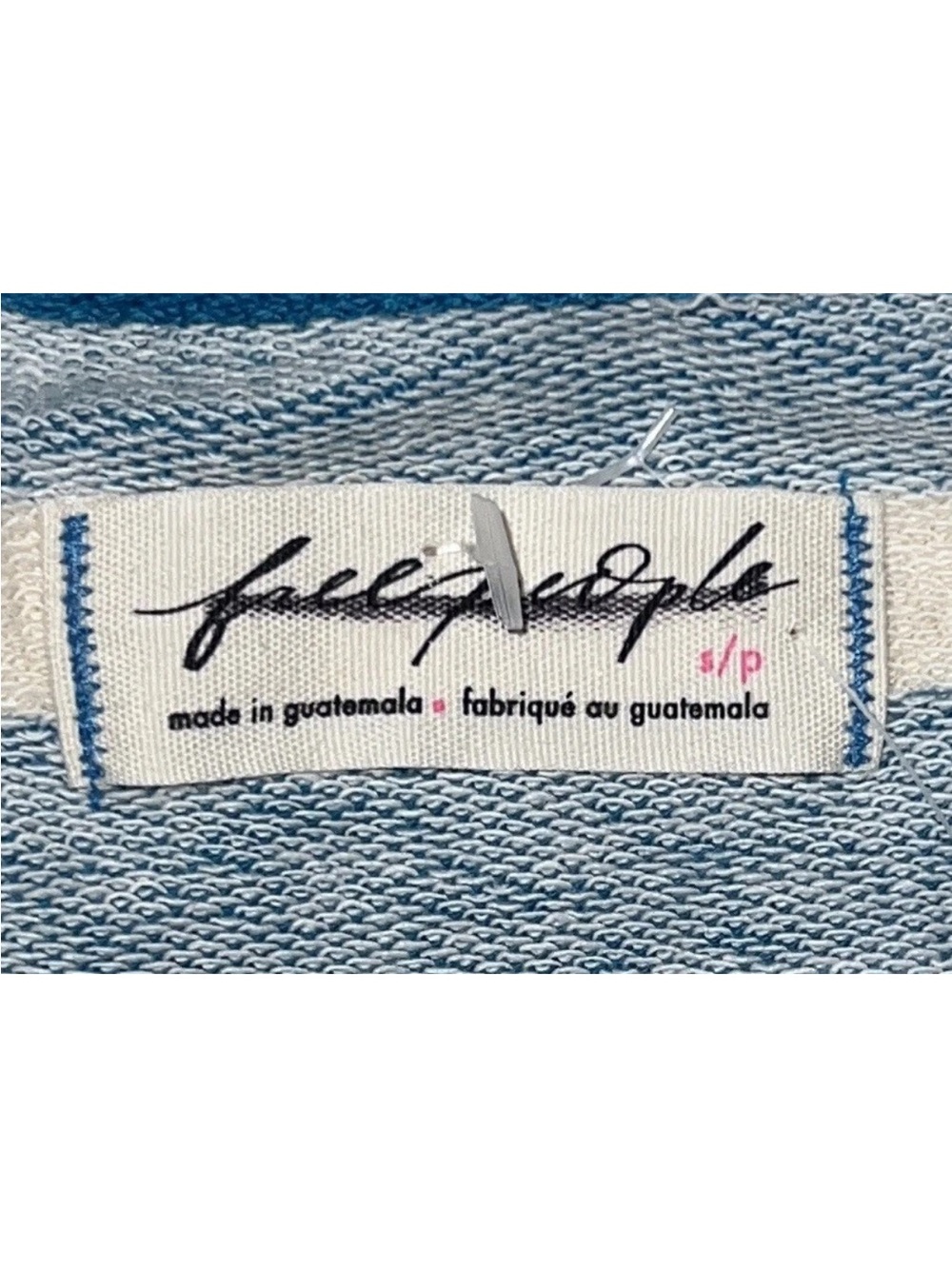 Free People We the Free Classic Striped Cardigan in Teal Combo Size Small - Picture 13 of 16